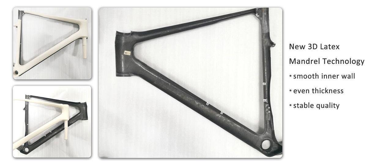 Tecnologia de mandril de látex 3D LightCarbon frame
