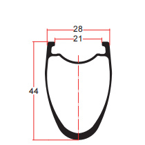 Desenho do aro de cascalho LCX44
