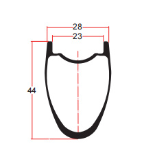 Desenho do aro de cascalho LZX44