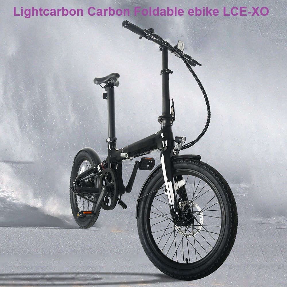 Bicicleta elétrica dobrável de carbono LightCarbon LCE-XO