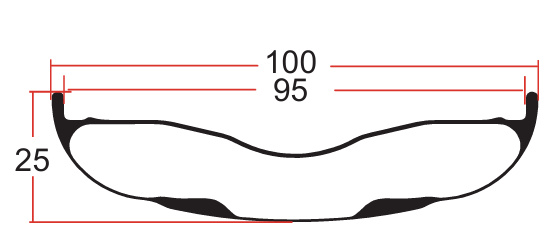 Desenho de borda gorda F26-100