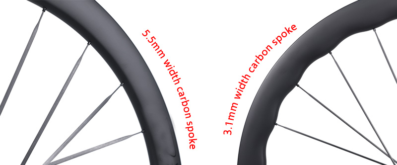 Optional wide of carbon spokes